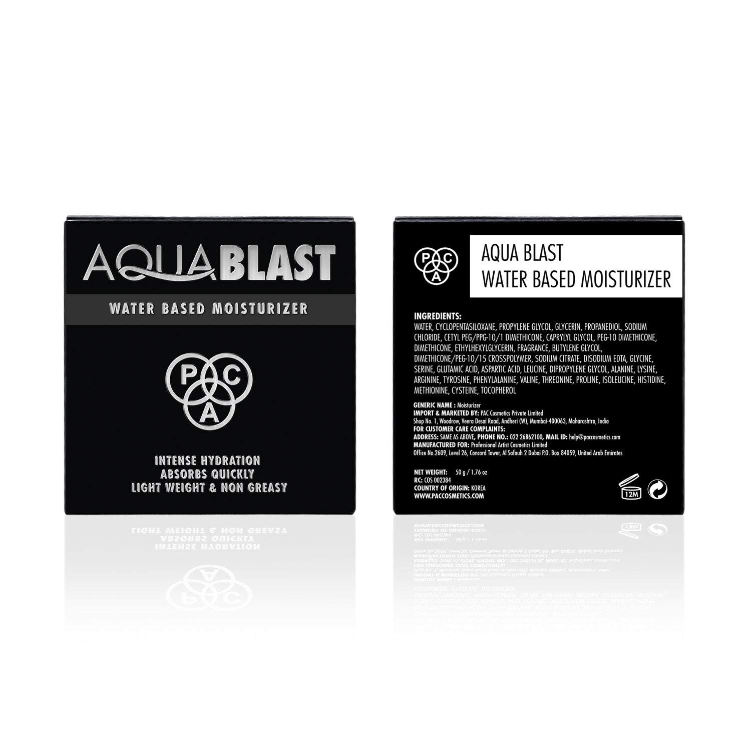 PAC Cosmetics Aqua Blast Water Based Moisturizer #Size_50 gm