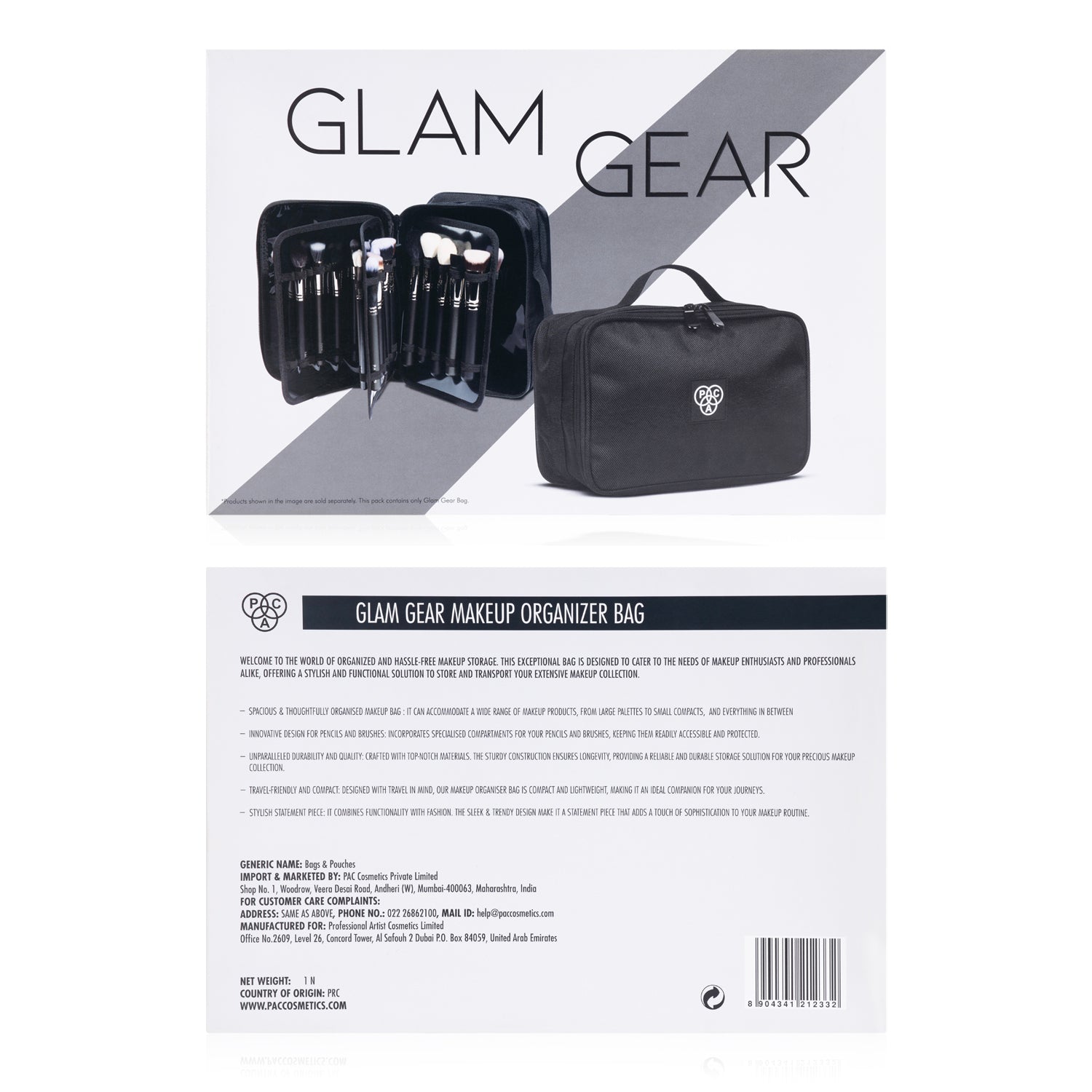 Glam Gear Makeup Organizer Bag