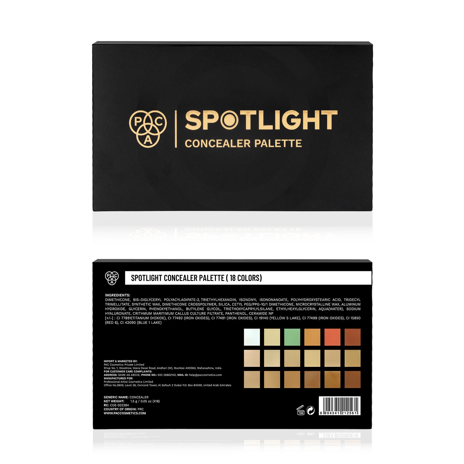 PAC Spotlight Concealer Palette (18 Colors)