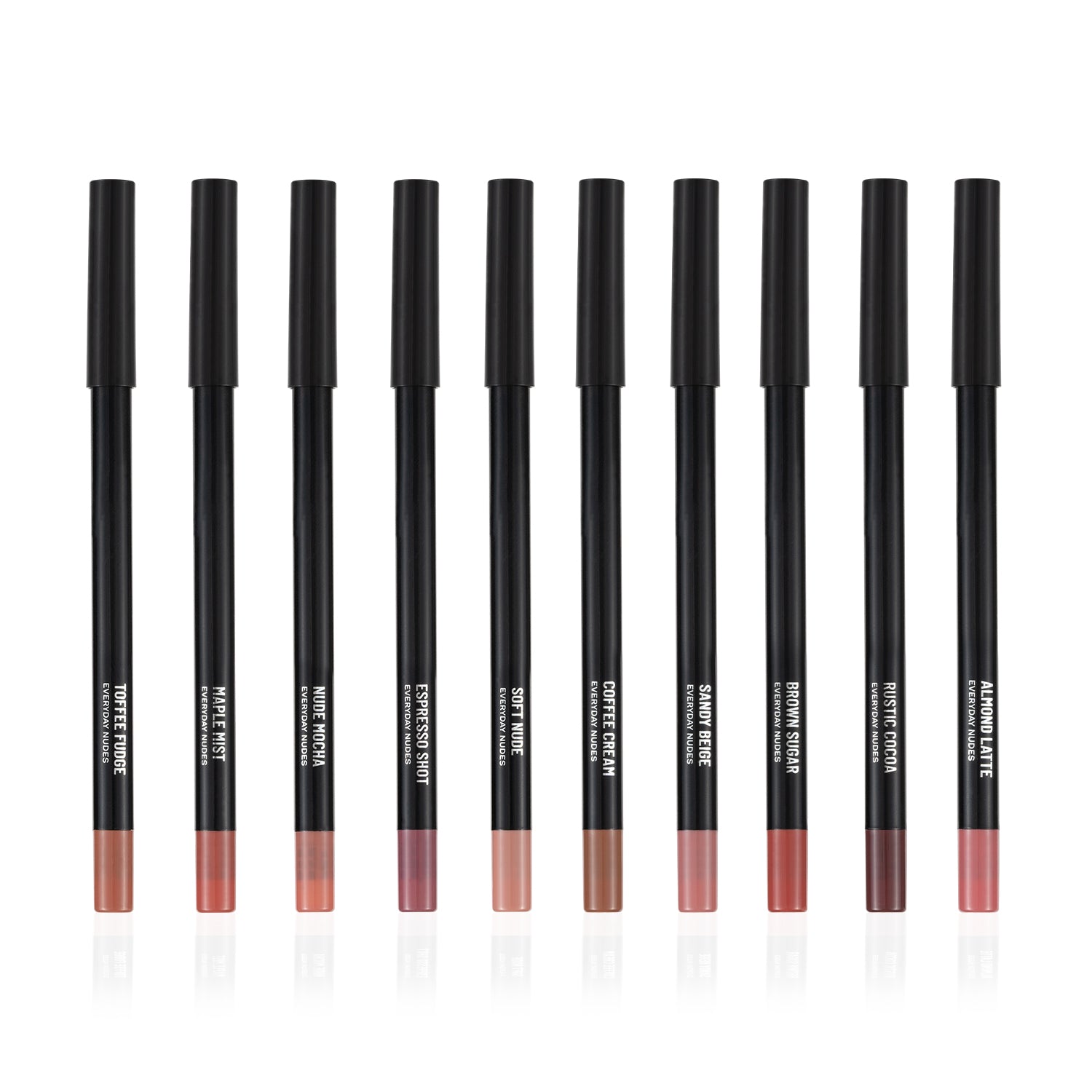 PAC 24H Lip Liner Kit (10 colors) #Color_Everyday Nudes