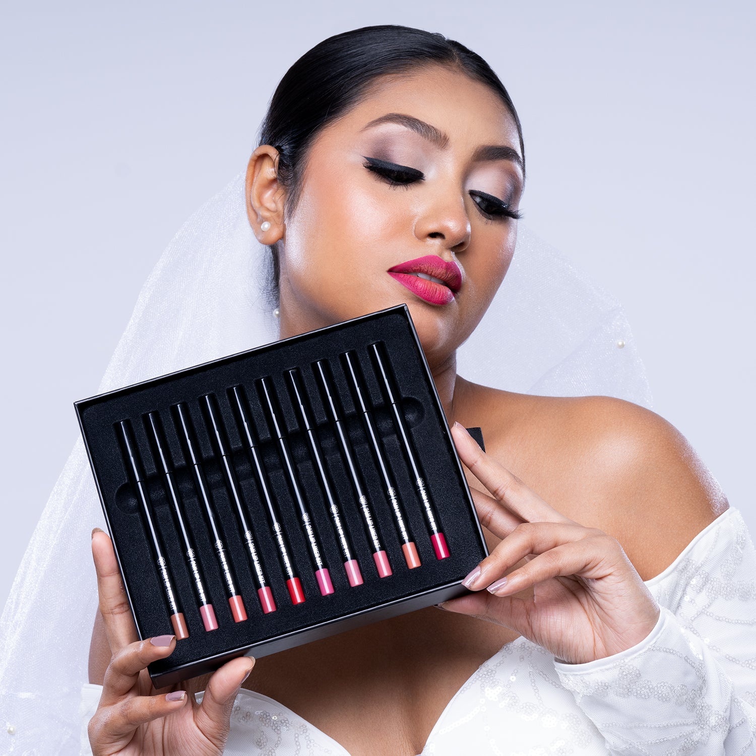 PAC 24H Lip Liner Kit (10 colors) #Color_Bridal Beauty