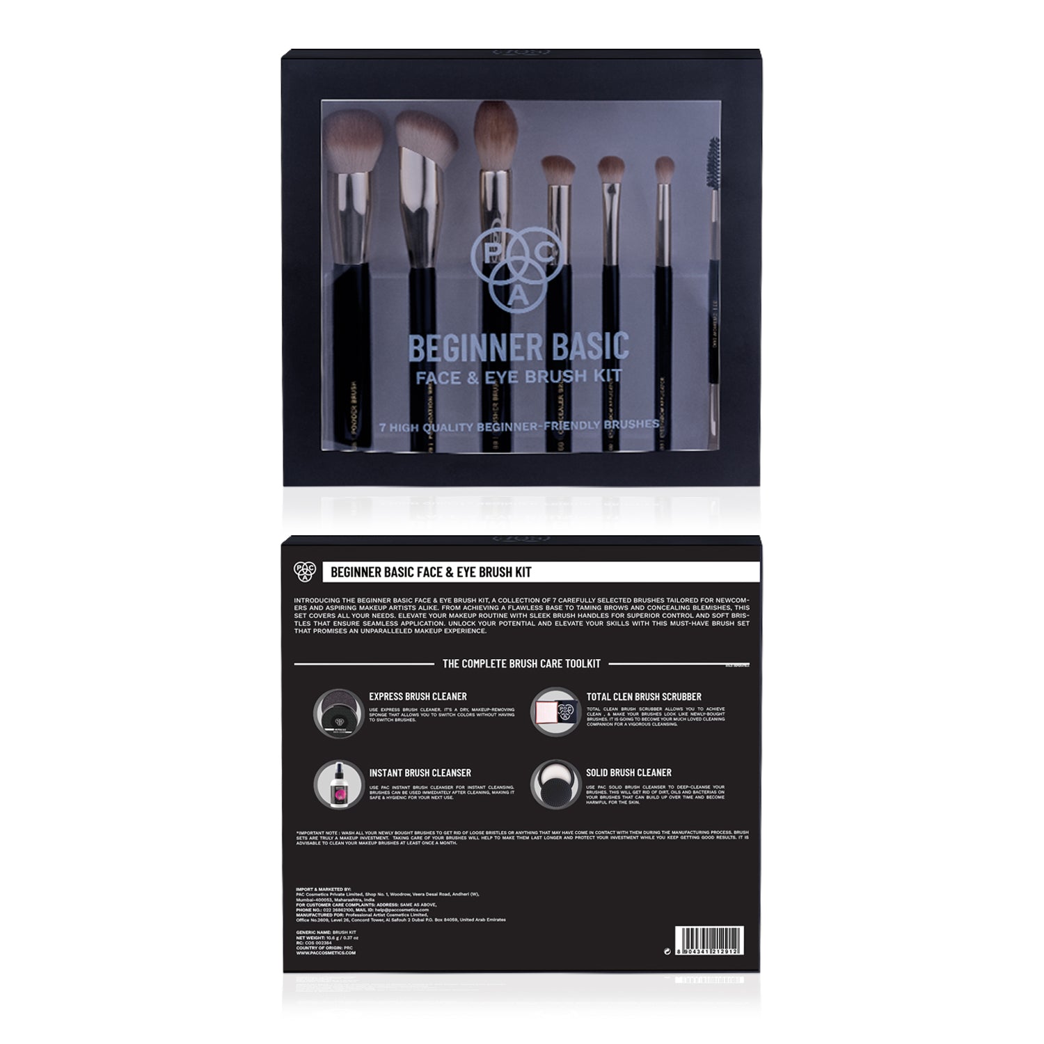 PAC Beginner Basic Face & Eye Brush Kit